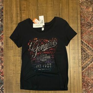 Ladie’s Harley-Davidson Black Graphic Tee